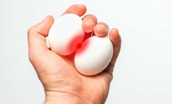 testicolo più grande dell'altro